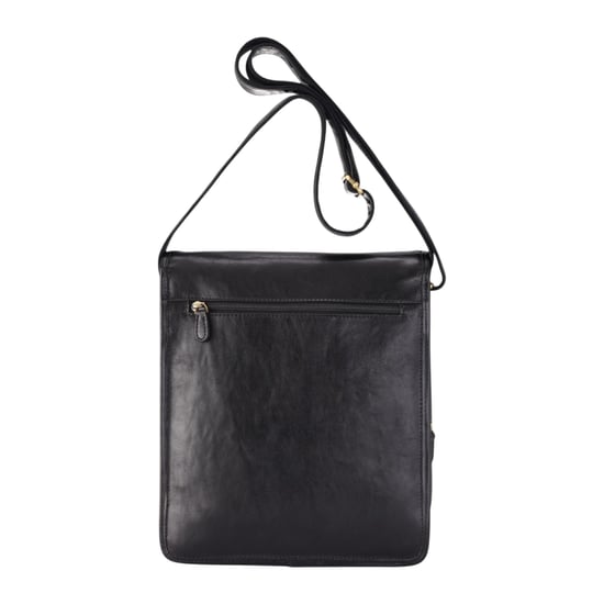 Vintage zwarte leren messenger schoudertas crossbody reistas - Ranger - Image 4