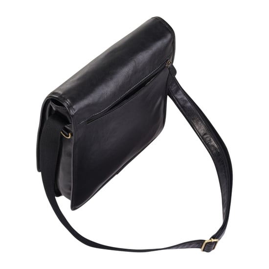 Vintage zwarte leren messenger schoudertas crossbody reistas - Ranger - Image 5