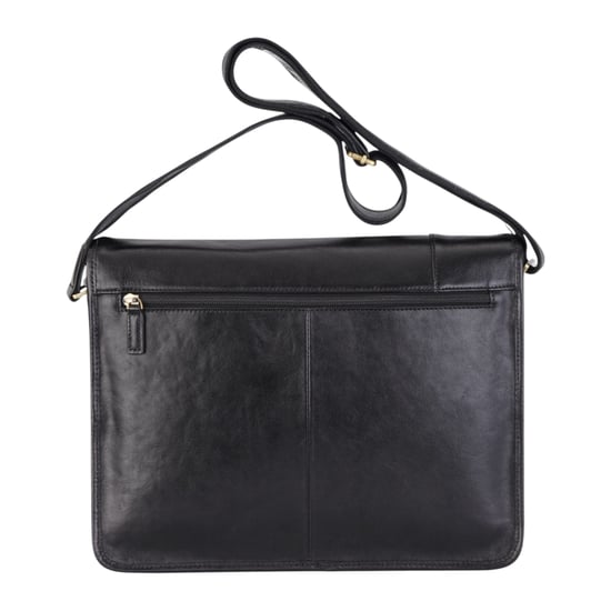 Echte leren zwarte laptoptas met schoudertas - Astor - Image 4