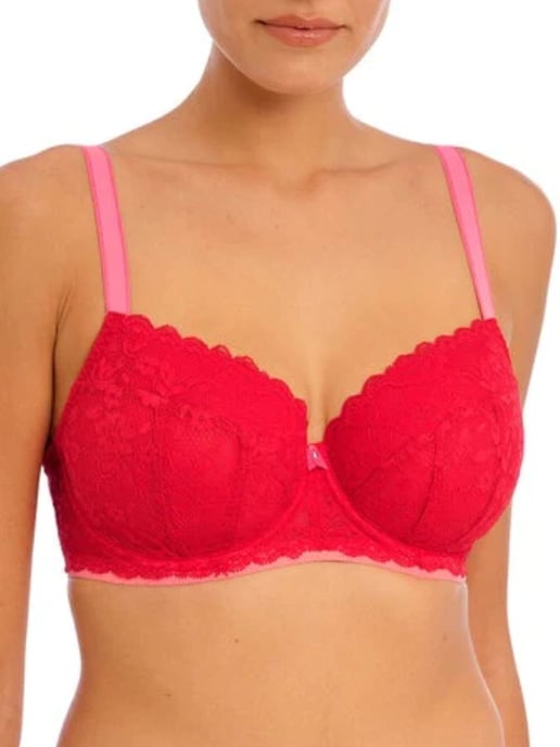 Offbeat Underwired Padded Half Cup Bra - Image 1