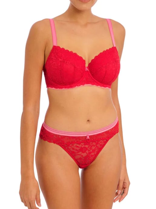 Offbeat Underwired Padded Half Cup Bra - Image 3