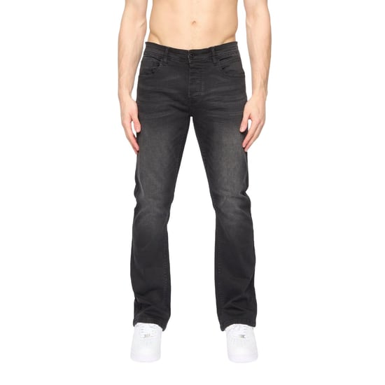 Crosshatch Heren Winsbury Bootcut Jeans (Zwart) - Image 1
