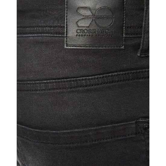 Crosshatch Heren Winsbury Bootcut Jeans (Zwart) - Image 3