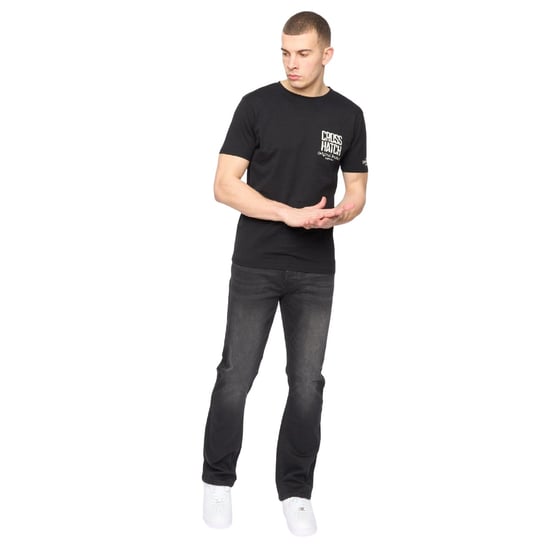 Crosshatch Heren Winsbury Bootcut Jeans (Zwart) - Image 6