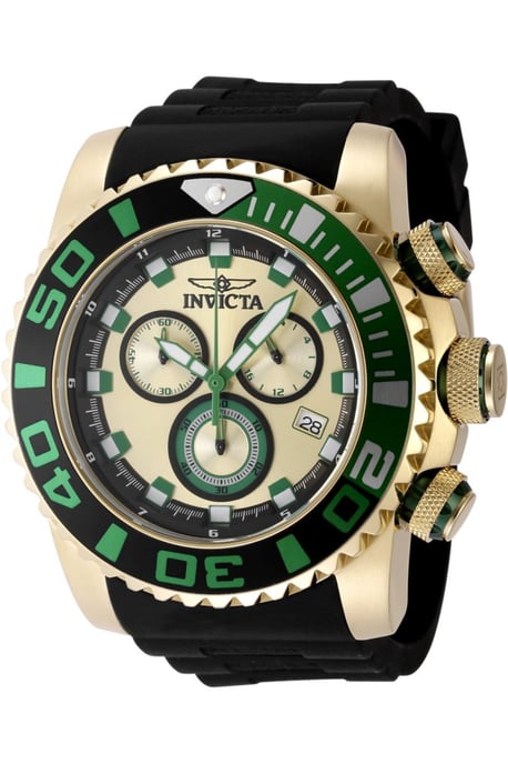 Invicta Sea Hunter 48987 Heren Horloge - Quartz Uurwerk - Roestvrij Staal met gouden Wijzerplaat - 52mm - Image 1