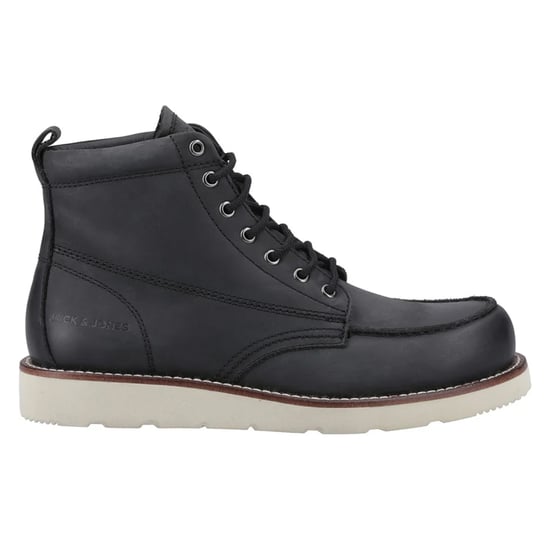 Jack And Jones Heren Toronto Leren Laarzen (Zwart) - Image 4
