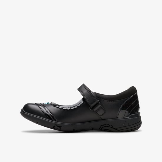 Relda Spark Kinderen Zwarte Leren Schoenen - Image 2