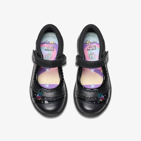 Relda Spark Kinderen Zwarte Leren Schoenen - Image 6