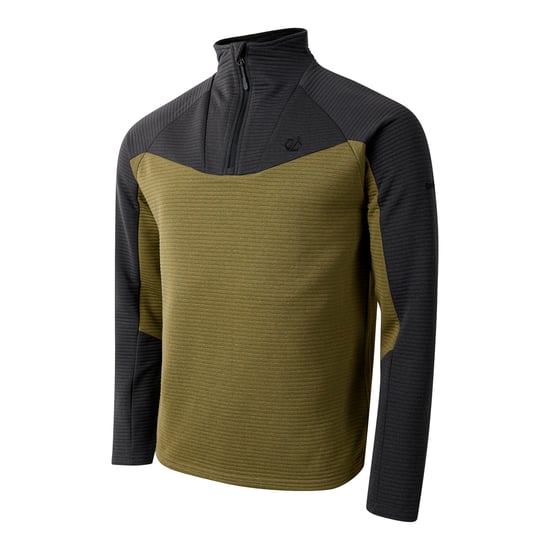Dare 2B Heren Dignify IV Core Stretch Basislaag Top (Zwart/Martini Olijf) - Image 3