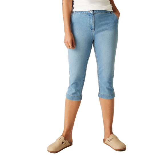 Regatta Dames/Dames Bayletta Capri Broek (Lichtblauw True Denim) - Image 5