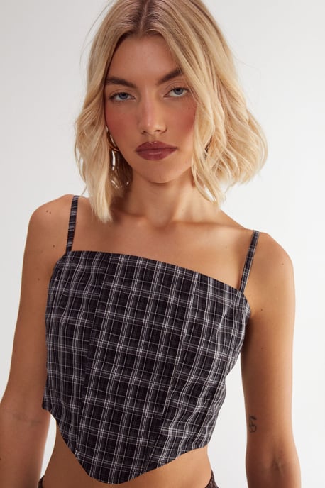 Check Corset Top - Image 1