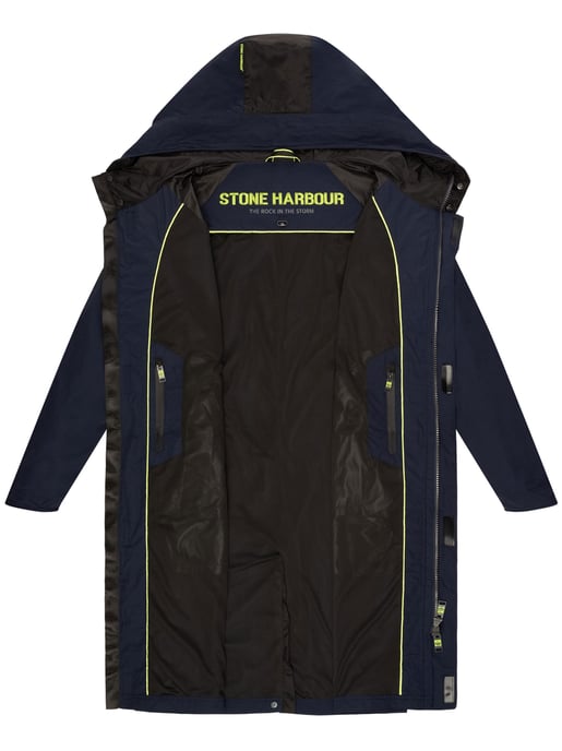 Stone Harbour heren regenjas Zafaar met lange pasvorm en waterafstotend design - Image 5