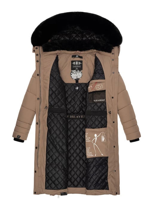 Navahoo Dames Winterjas Fahmiyaa – Lang, Warm & Functioneel met Capuchon - Image 6