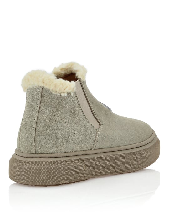 Eco Shearling Suede Anckle Boots - Image 2