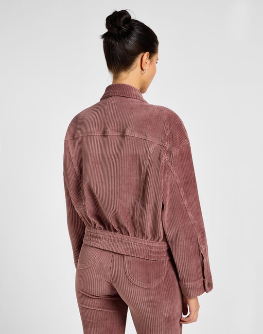 Lee -Batwing Rider Jacket - Dreamy Mauve - Image 2
