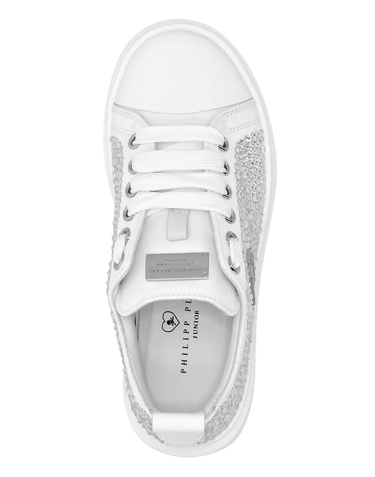 Satin Lo-Top Sneakers Strass Hexagon - Image 3
