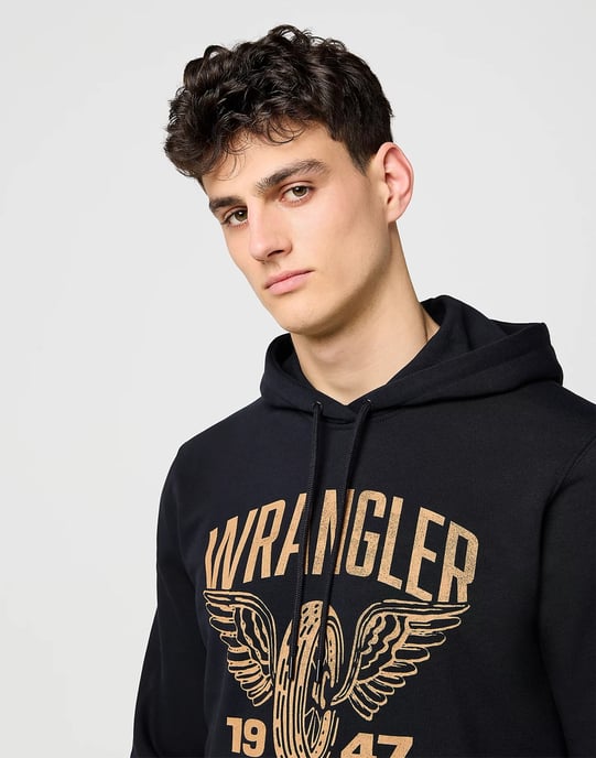Wrangler - AMERICANA HOODIE - MARINEBLAUW - Image 4
