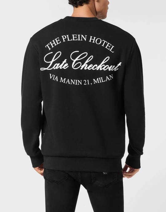 Fleece Round Neck Sweatshirt Plein Hotel - Image 4