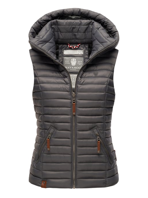 Navahoo Dames Gewatteerde Bodywarmer Shadaa – Lichte Weste met Afneembare Capuchon - Image 1