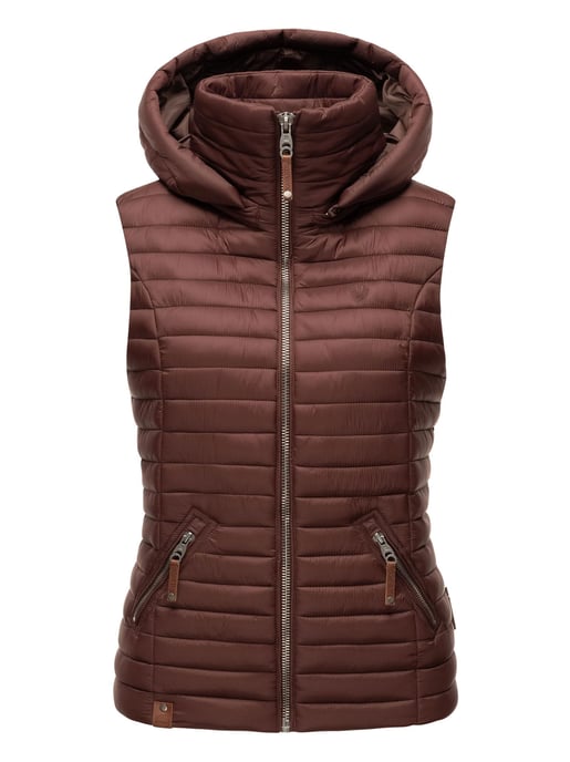 Navahoo Dames Gewatteerde Bodywarmer Shadaa – Lichte Weste met Afneembare Capuchon - Image 2