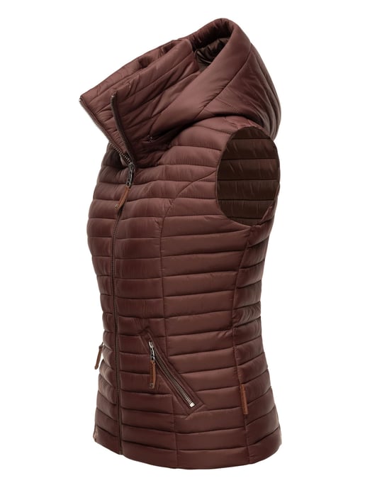 Navahoo Dames Gewatteerde Bodywarmer Shadaa – Lichte Weste met Afneembare Capuchon - Image 3
