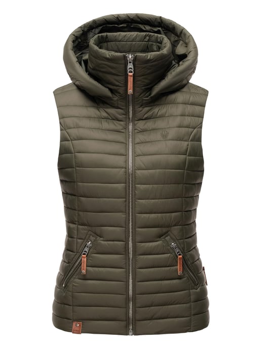 Navahoo Dames Gewatteerde Bodywarmer Shadaa – Lichte Weste met Afneembare Capuchon - Image 2