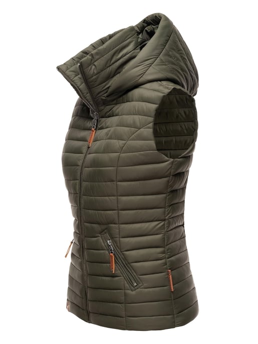 Navahoo Dames Gewatteerde Bodywarmer Shadaa – Lichte Weste met Afneembare Capuchon - Image 3