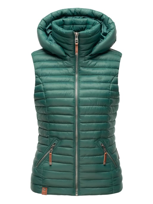 Navahoo Dames Gewatteerde Bodywarmer Shadaa – Lichte Weste met Afneembare Capuchon - Image 2