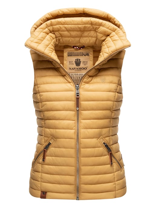 Navahoo Dames Gewatteerde Bodywarmer Shadaa – Lichte Weste met Afneembare Capuchon - Image 1