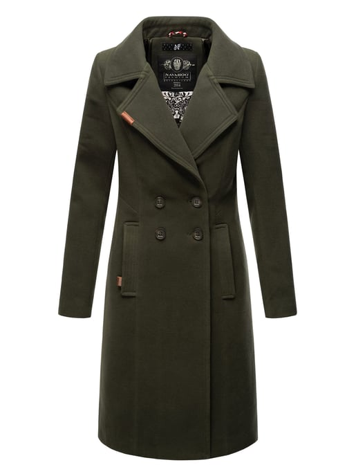 Navahoo Dames Trenchcoat Wooly – Premium Wintermantel met Elegante Pasvorm - Image 1
