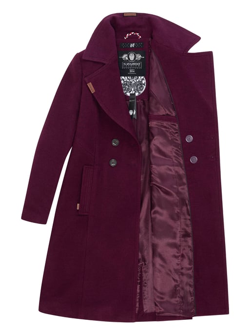Navahoo Dames Trenchcoat Wooly – Premium Wintermantel met Elegante Pasvorm - Image 4