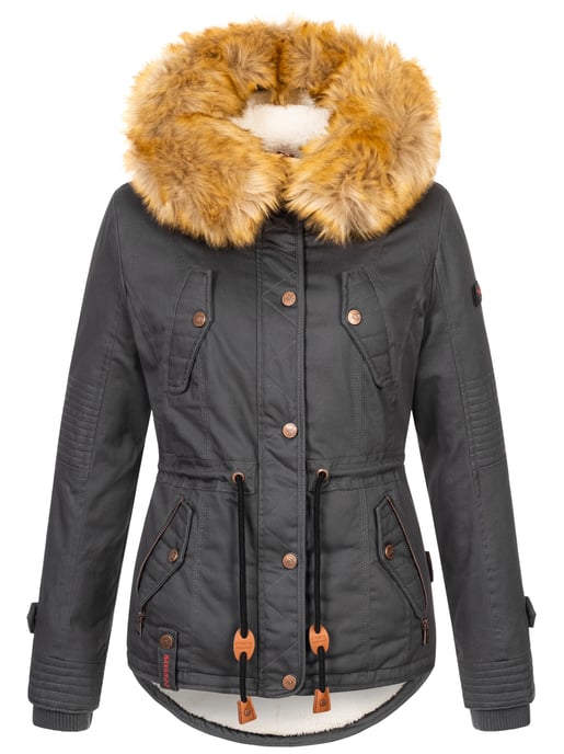 Navahoo Dames Winterjas Pearl – Korte Parka met Teddyfleece & Afneembare Bontkraag - Image 2