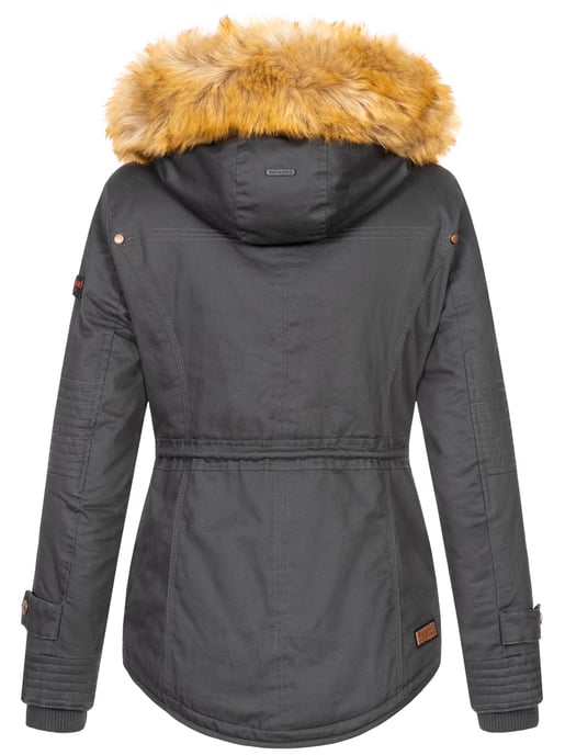 Navahoo Dames Winterjas Pearl – Korte Parka met Teddyfleece & Afneembare Bontkraag - Image 4