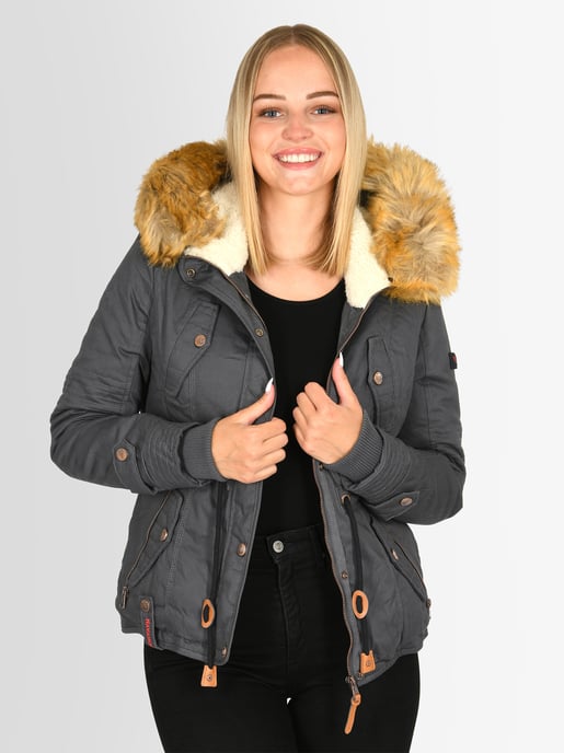 Navahoo Dames Winterjas Pearl – Korte Parka met Teddyfleece & Afneembare Bontkraag - Image 5