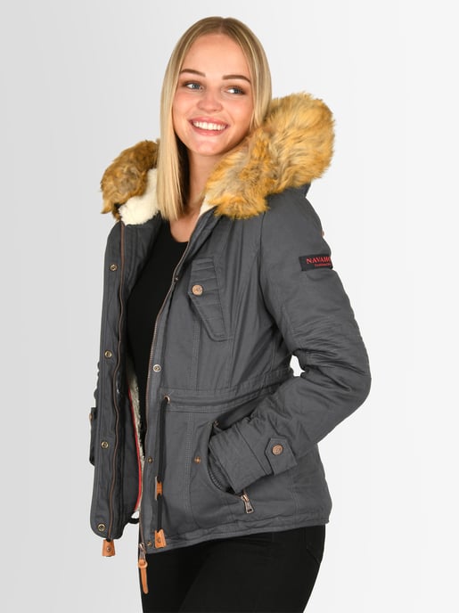 Navahoo Dames Winterjas Pearl – Korte Parka met Teddyfleece & Afneembare Bontkraag - Image 6