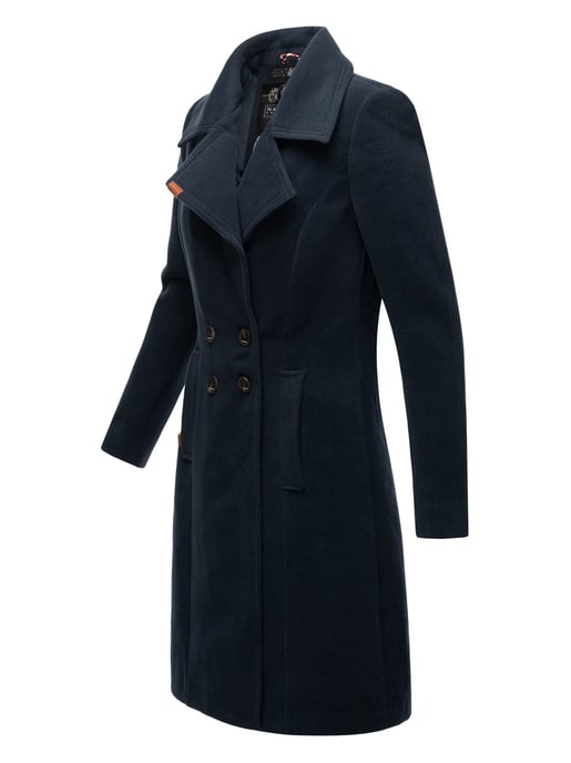 Navahoo Dames Trenchcoat Wooly – Premium Wintermantel met Elegante Pasvorm - Image 3