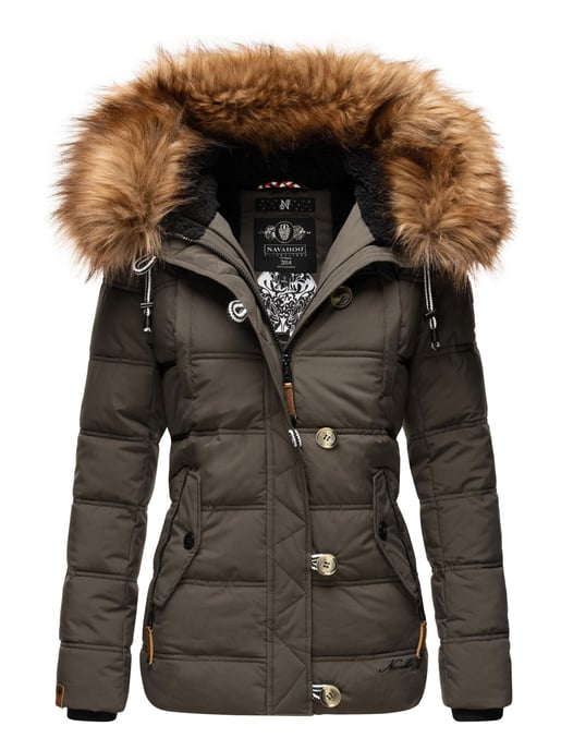 Navahoo Dames Winterjas Zoja – Warm, Stijlvol & Met Afneembare Kunstbontkraag - Image 1