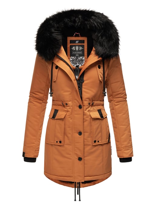 Navahoo Dames Winterjas Luluna-Princess – Warm, Stijlvol & Met Teddyvoering en Kunstbontkraag - Image 1