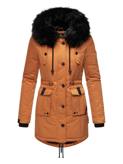 Navahoo Dames Winterjas Luluna-Princess – Warm, Stijlvol & Met Teddyvoering en Kunstbontkraag - Image 2