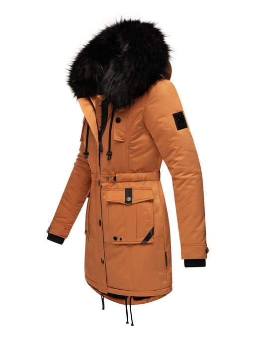 Navahoo Dames Winterjas Luluna-Princess – Warm, Stijlvol & Met Teddyvoering en Kunstbontkraag - Image 3
