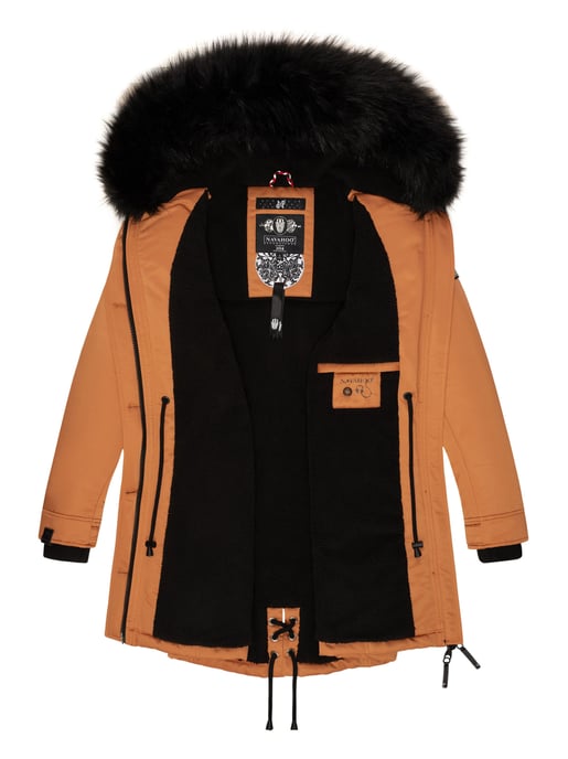 Navahoo Dames Winterjas Luluna-Princess – Warm, Stijlvol & Met Teddyvoering en Kunstbontkraag - Image 5