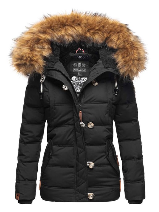 Navahoo Dames Winterjas Zoja – Warm, Stijlvol & Met Afneembare Kunstbontkraag - Image 1