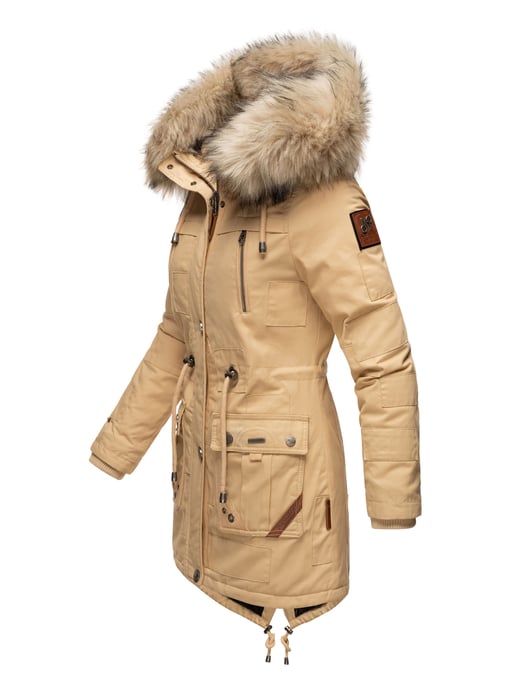 Navahoo Premium Dames Winterjas Honigfee – Warme Parka met Afneembare Kunstbontkraag - Image 2