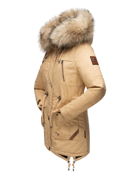 Navahoo Premium Dames Winterjas Honigfee – Warme Parka met Afneembare Kunstbontkraag - Image 3