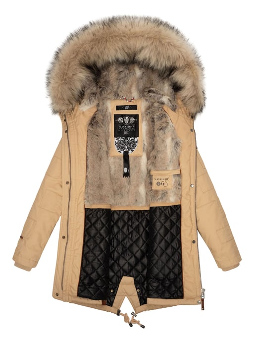 Navahoo Premium Dames Winterjas Honigfee – Warme Parka met Afneembare Kunstbontkraag - Image 5