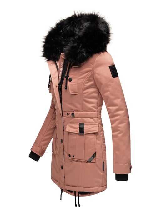 Navahoo Dames Winterjas Luluna-Princess – Warm, Stijlvol & Met Teddyvoering en Kunstbontkraag - Image 3