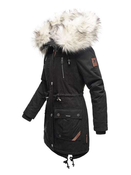 Navahoo Premium Dames Winterjas Honigfee – Warme Parka met Afneembare Kunstbontkraag - Image 2