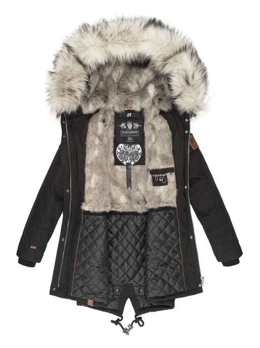 Navahoo Premium Dames Winterjas Honigfee – Warme Parka met Afneembare Kunstbontkraag - Image 4