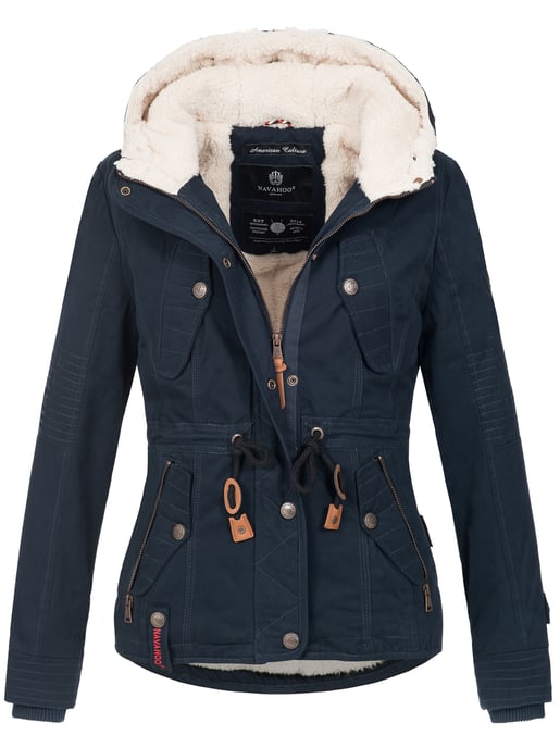 Navahoo Dames Winterjas Pearl – Korte Parka met Teddyfleece & Afneembare Bontkraag - Image 3