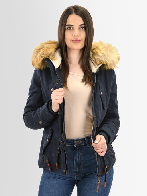 Navahoo Dames Winterjas Pearl – Korte Parka met Teddyfleece & Afneembare Bontkraag - Image 6